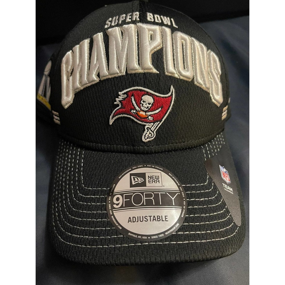 Tampa Bay Buccaneers New Era SUPER BOWL LV CHAMPS "Locker-Room" 9FORTY Hat Black
